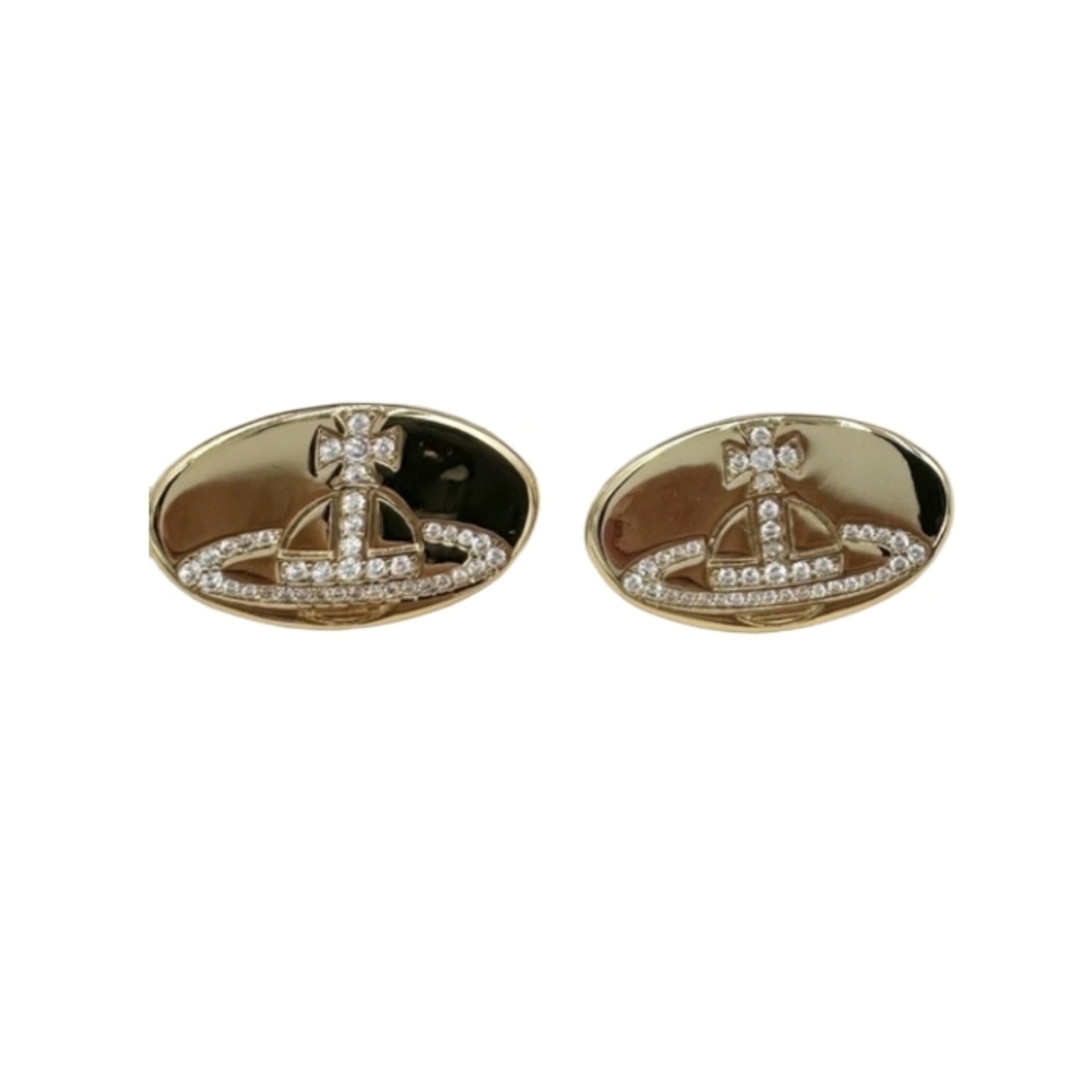 Vivienne Westwood Mini Bas Relief Earrings In Dustbag - Picture 2 of 9
